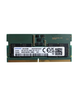 ذاكرة لابتوب من SAMSUNG, سعة 8GB DDR5, تردد 5600MHz, جهد منخفض 1.1 فولت, متوافقة مع أجهزة اللابتوب الحديثة التي تدعم فتحات DDR5 SODIMM