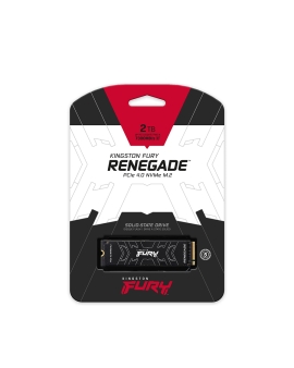 وحدة تخزين داخلية Kingston FURY Renegade, سعة 2 تيرا, واجهة M.2 2280 PCIe NVMe Gen4x4, سرعة قراءة تصل إلى 7300MB/s, ذاكرة NAND من نوع 3D TLC, ذاكرة DRAM
