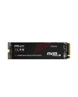 وحدة تخزين داخلية PNY XLR8 CS3140, واجهة PCIe 4.0 ×4 NVMe, سعة 2 تيرابايت. سرعة قراءة تصل إلى 7,500 مب/ثا, سرعة كتابة تصل إلى 6,850 مب/ثا, ذاكرة ثلاثية الأبعاد 3D NAND 