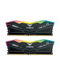 ذاكرة مكتبية TEAMGROUP T-FORCE DELTA RGB, سعة 64GB (2X32GB) , سرعة 5200 ميجاهرتز DDR5, التوقيت CL40, متوافقة مع Intel XMP 3.0, AMD EXPO - أسود 