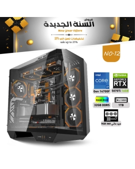 عروض السنة الجديدة بي سي تجميعة احترافية رقم 12 - i7 14700F الجيل الرابع عشر - RTX 5070 TI 16GB