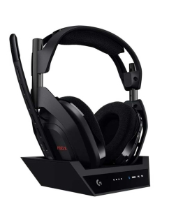 استرو A50 x لايت سبيد سماعة رأس للالعاب لاسلكي وبلوتوث مع قاعدة خاصة للشحن - اسود 